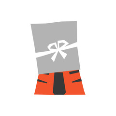 Vector isolated illustration for Christmas Decoration. Symbol of Chinese New Year 2022 - Year of the Tiger. Logo for winter sale