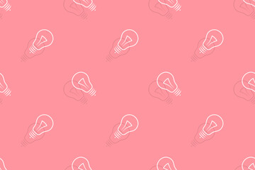 Background on the theme of light bulbs and lighting.Seamless pattern From the silhouette of light bulbs.