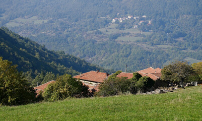 Obraz premium A typical rural village of Val Bolbera