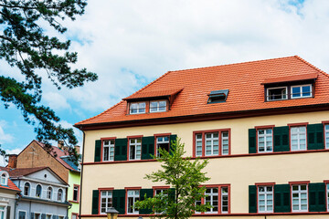 Fototapeta na wymiar Street view of downtown Meersburg, Germany