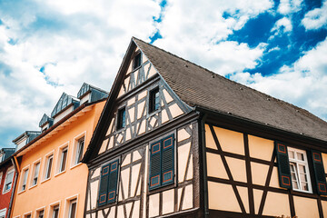 Street view of downtown Meersburg, Germany