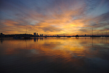 Fototapeta na wymiar Sunrise in Perth, WA