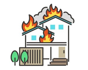 様々な災害のアパート マンションのベクターイラスト素材 アイコン 家 リフォーム Apartment Wall Mural Apartme ニワトコ