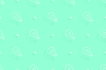 Background on the theme of light bulbs and lighting.Seamless pattern From the silhouette of light bulbs.