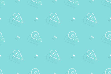 Background on the theme of light bulbs and lighting.Seamless pattern From the silhouette of light bulbs.