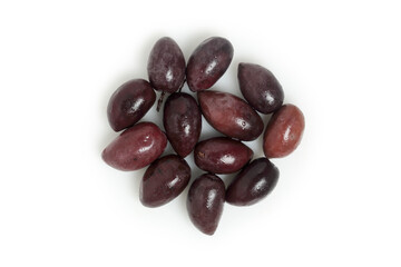 brown olives isolated
