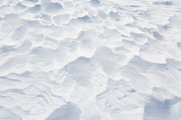 Snow as background for design