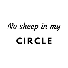 Obraz premium No sheep in my circle trending post illustration
