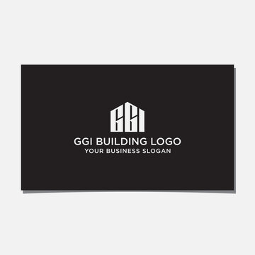 GGI BUILDING LOGO DESIGN VECTOR