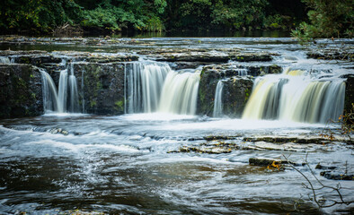 Waterfall, Yorkshire in autumn