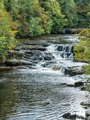 Waterfall, Yorkshire in autumn