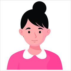 vector characters avatars in flat style