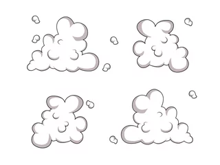 Zelfklevend Fotobehang cloud illustration design, dynamic cloud design, sky view © riansa28