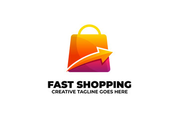Fototapeta premium Fast Delivery Shop Logo