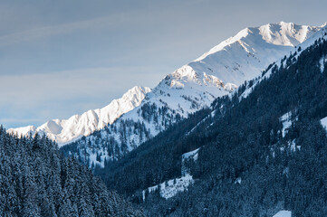 The Alps at the ski resort of Mayrhofen
