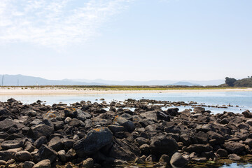 View of the coast of Cíes island