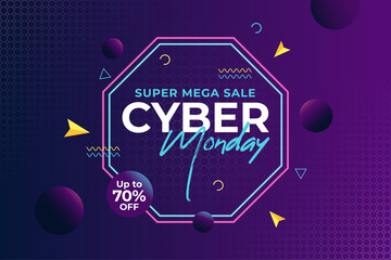 Cyber monday sale banner