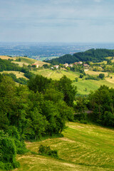Rural landscape near San Polo and Canossa, Emilia-Romagna
