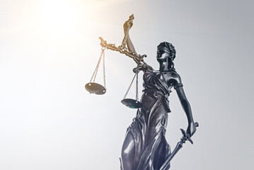 Law, legal concept with lady justice statue