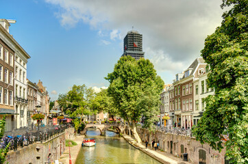 Fototapeta na wymiar Utrecht landmarks, HDR Image