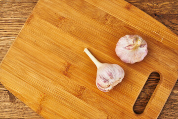 kitchen food garlic cutting board natural product