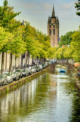 Fototapeta na wymiar Delft landmarks, HDR Image