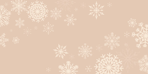 Snow flakes decoration pattern. winter seamless pattern.  Vector illustration.