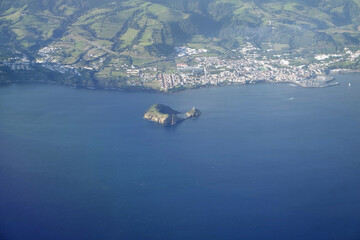 aerial from sao miguel island