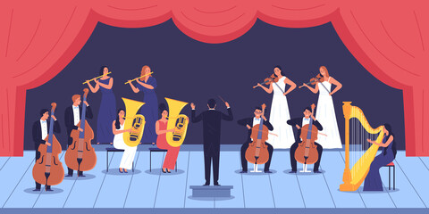 Music Orchestral Performance Composition © Macrovector