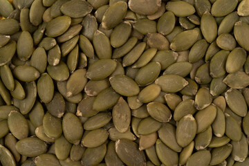 Close up of the pumpkin seeds