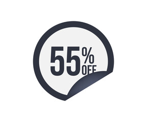 special sales offer banner 55% off