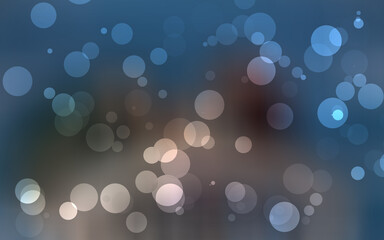 Wide color gradient bokeh light illustration background. Christmas and New Year holidays template, Abstract glitter defocused blinking stars and sparks photo