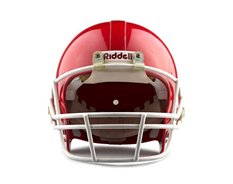 Riddell  American football helmet isolated on a white background