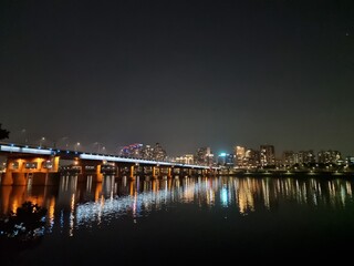 night view of the city