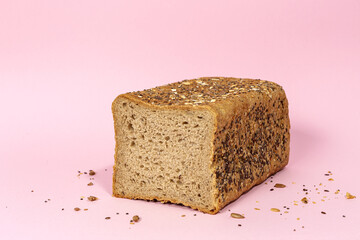 toast wheat bread sliced isolated