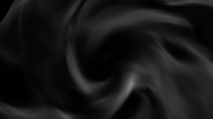 白い液体のような波打つオーラ　シルクチック　4K　LOOP