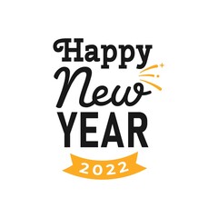 Happy New Year 2022 Lettering
