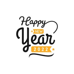 Happy New Year 2022 Lettering