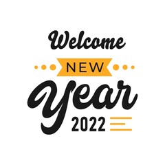 Happy New Year 2022 Lettering