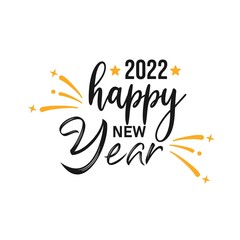 Happy New Year 2022 Lettering