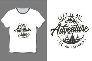 Typography trendy custom t shirt design template 