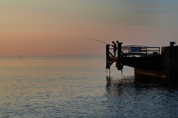 stromboli, Aeolian islands, shots on the beach at sunrise