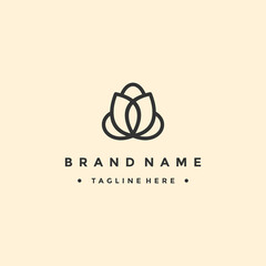 Fototapeta premium Lotus Logo Design Template