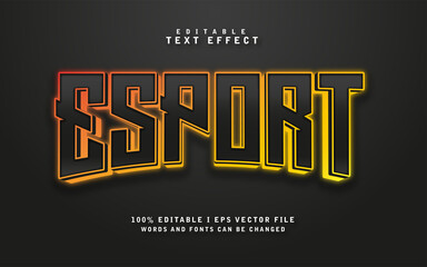 Editable Esport text effect