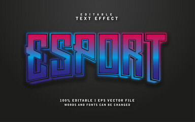 Editable Esport text effect