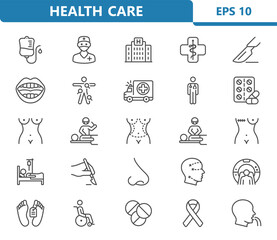Healthcare, Health Care, Medical Icons