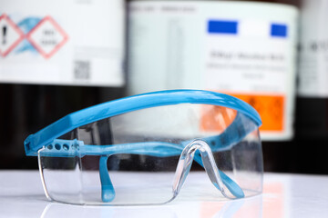 Glasses can prevent chemicals in the laboratory