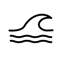 Obraz premium Water Wave symbol and icon Logo Template vector