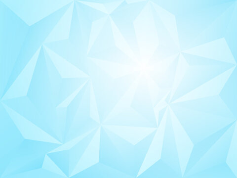 beautiful blue ice abstract geometric background
