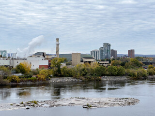Fototapeta premium City scape on a fall day